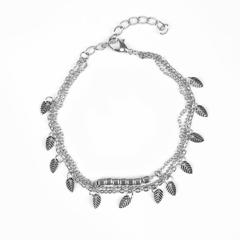Paparazzi I can and I quill silver bracelet